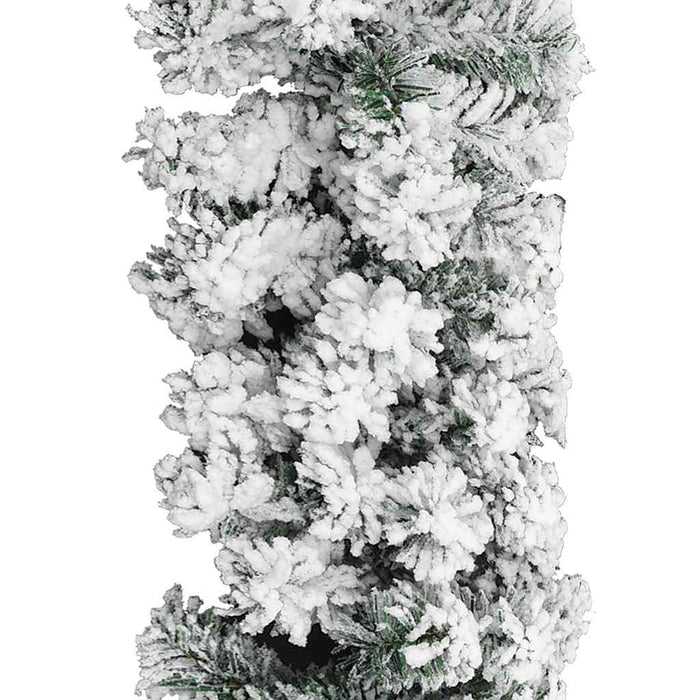 Ghirlandă de Crăciun cu zăpadă, verde, 5 m, PVC - WALTI WALTI