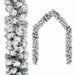 Ghirlandă de Crăciun cu zăpadă, verde, 10 m, PVC - WALTI WALTI