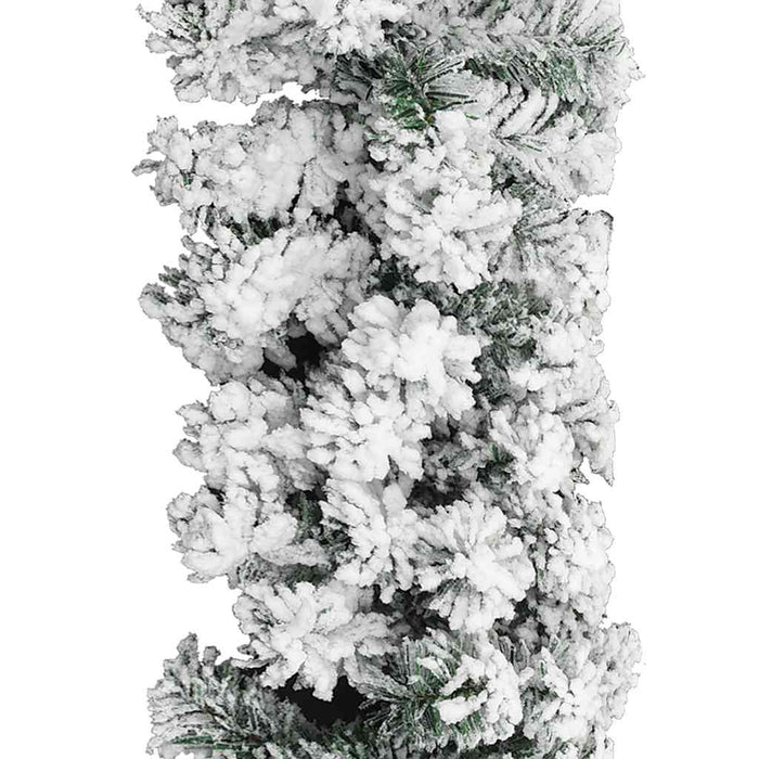 Ghirlandă de Crăciun cu zăpadă, verde, 20 m, PVC - WALTI WALTI