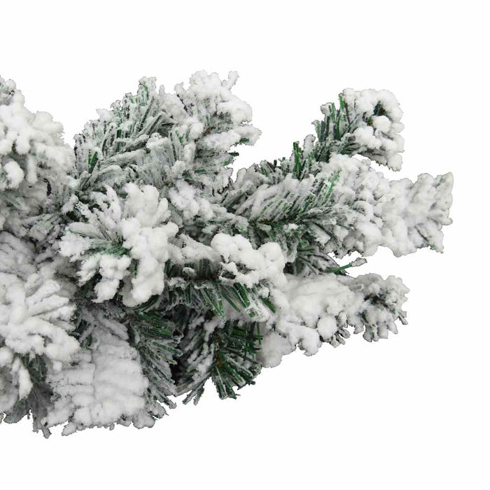 Ghirlandă de Crăciun cu zăpadă, verde, 20 m, PVC - WALTI WALTI