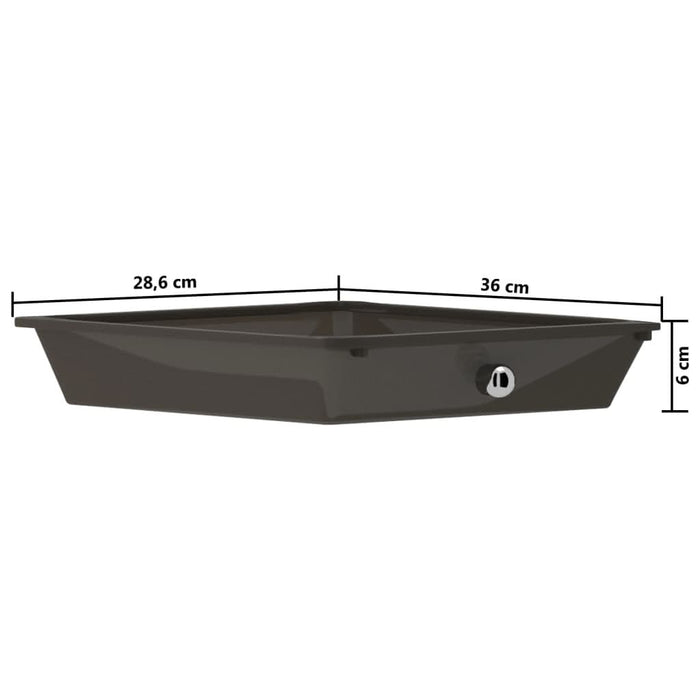 Cărucior de depozitare mobil cu 15 sertare, negru, plastic - WALTI WALTI