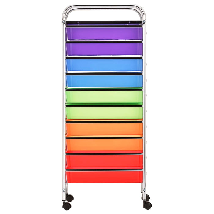 Cărucior depozitare mobil cu 15 sertare XXL multicolor plastic - WALTI WALTI