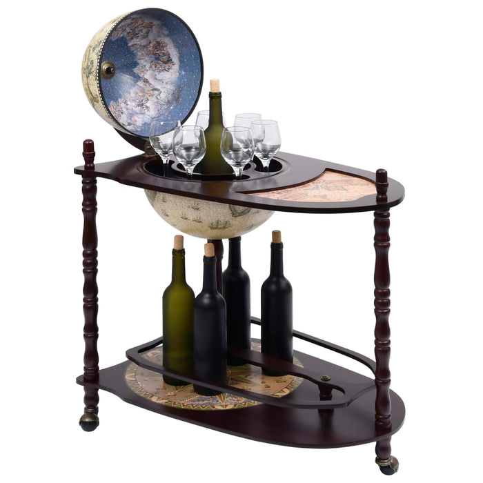 Bar tip glob pământesc suport sticle vin, verde, eucalipt - WALTI WALTI