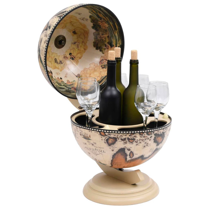 Bar tip glob pământesc suport sticle vin, alb, eucalipt - WALTI WALTI