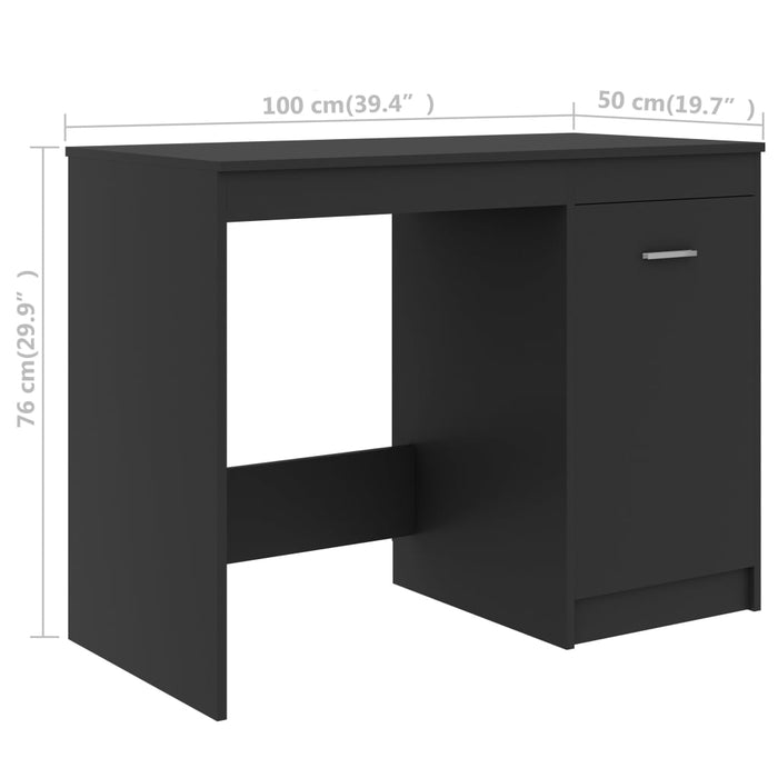 Birou, gri, 140 x 50 x 76 cm, lemn prelucrat WALTI