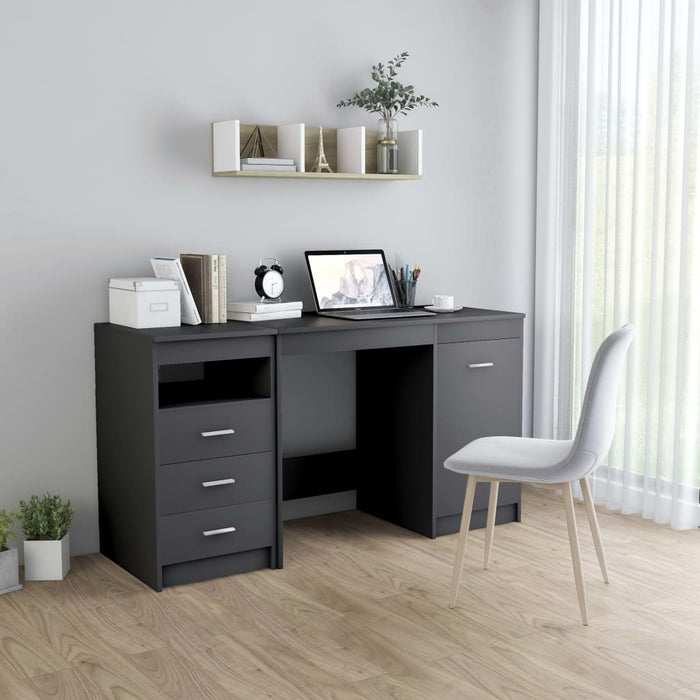 Birou, gri, 140 x 50 x 76 cm, lemn prelucrat WALTI