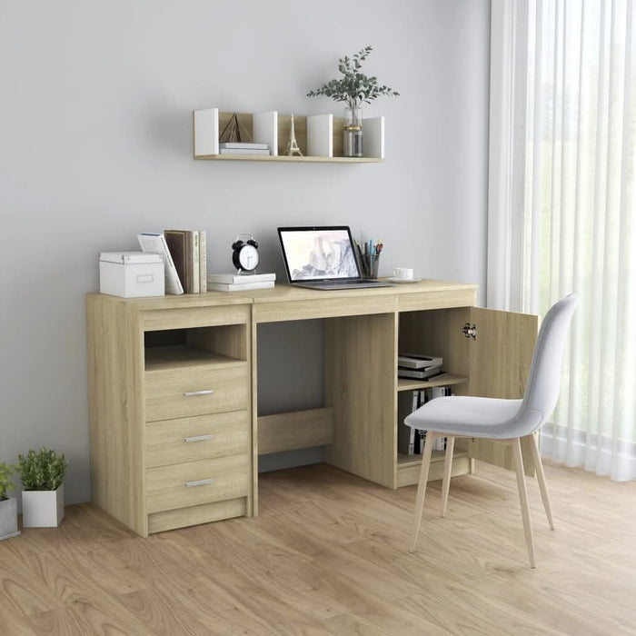 Birou, stejar Sonoma, 140 x 50 x 76 cm, lemn prelucrat - WALTI WALTI