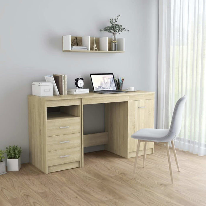 Birou, stejar Sonoma, 140 x 50 x 76 cm, lemn prelucrat - WALTI WALTI