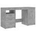 Birou, gri beton, 140 x 50 x 76 cm, lemn prelucrat - WALTI WALTI