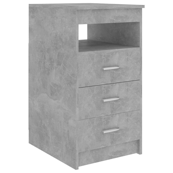 Birou, gri beton, 140 x 50 x 76 cm, lemn prelucrat - WALTI WALTI