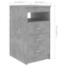 Birou, gri beton, 140 x 50 x 76 cm, lemn prelucrat - WALTI WALTI