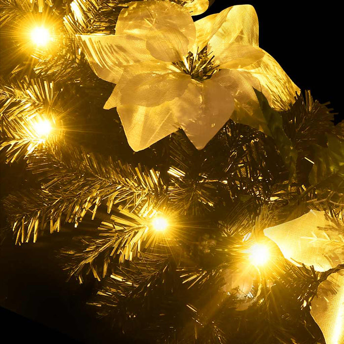 Ghirlandă de Crăciun cu lumini LED, negru, 2,7 m, PVC WALTI