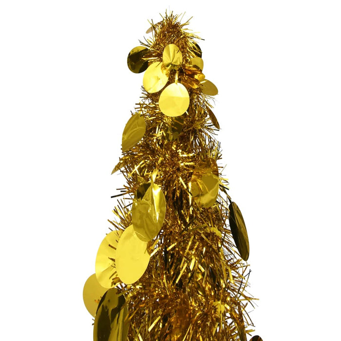 Pom de Crăciun artificial tip pop-up, auriu, 120 cm, PET - WALTI WALTI