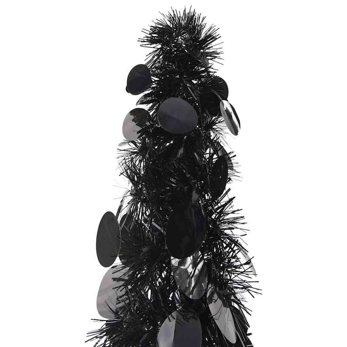 Brad de Crăciun artificial tip pop-up, negru, 120 cm, PET WALTI