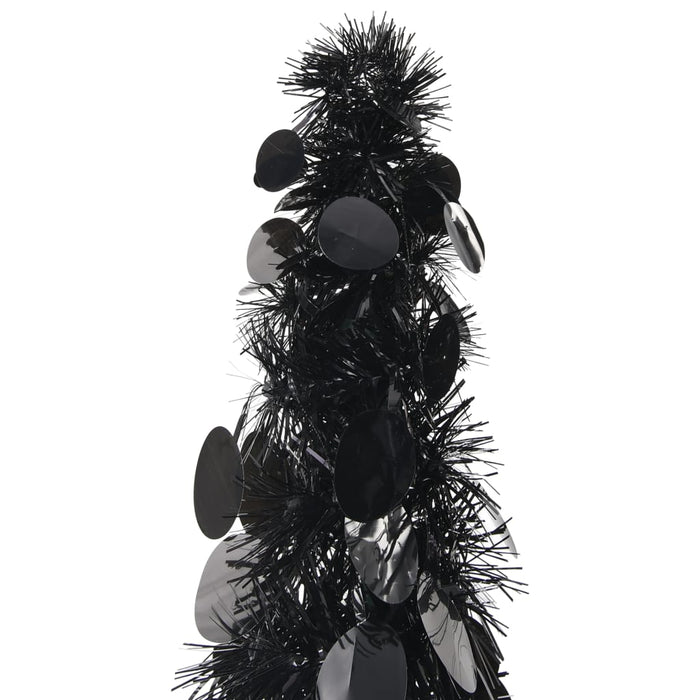 Brad de Crăciun artificial tip pop-up, negru, 180 cm, PET WALTI