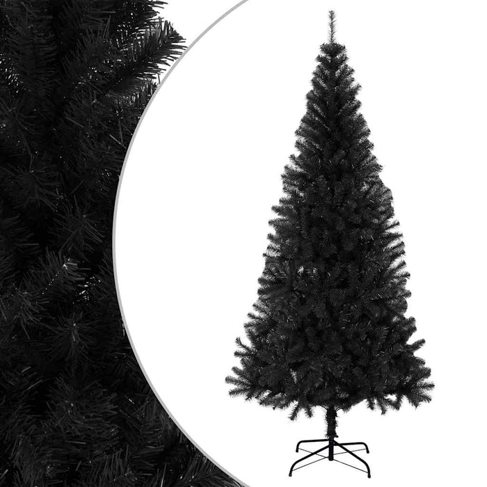 Pom de Crăciun artificial cu suport, negru, 180 cm, PVC - WALTI WALTI