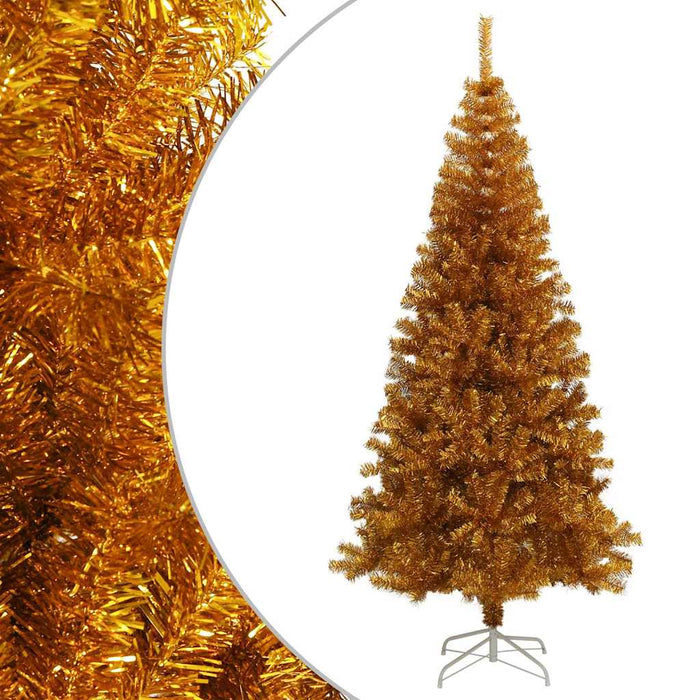 Pom de Crăciun artificial cu suport, auriu, 180 cm, PET WALTI
