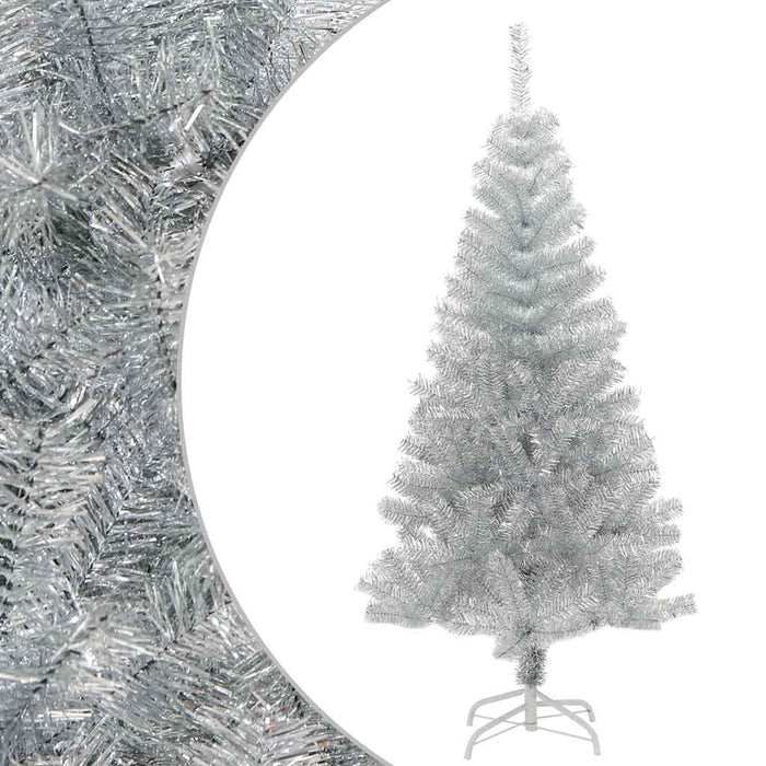Pom de Crăciun artificial cu suport, argintiu, 150 cm, PET - WALTI WALTI