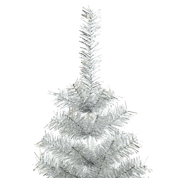 Pom de Crăciun artificial cu suport, argintiu, 150 cm, PET - WALTI WALTI