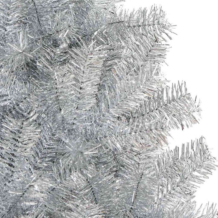 Pom de Crăciun artificial cu suport, argintiu, 150 cm, PET - WALTI WALTI