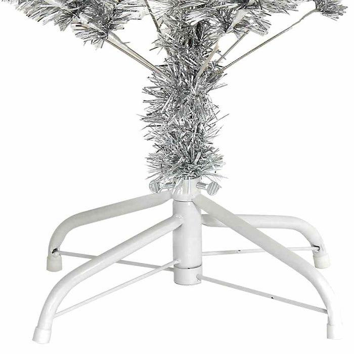 Pom de Crăciun artificial cu suport, argintiu, 150 cm, PET - WALTI WALTI