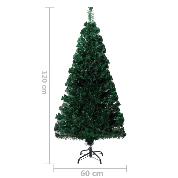 Pom de Crăciun artificial cu suport, verde, 120cm, fibră optică - WALTI WALTI