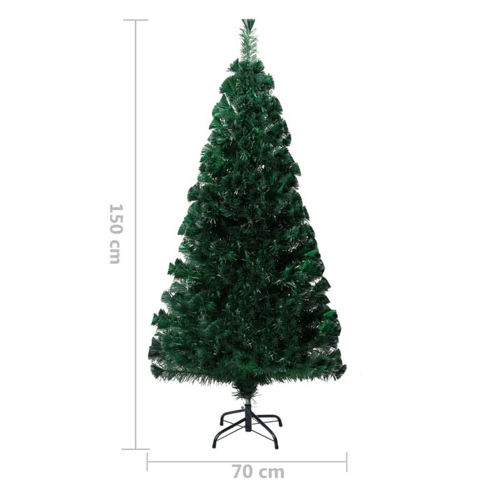 Pom de Crăciun artificial cu suport, verde, 150cm, fibră optică - WALTI WALTI