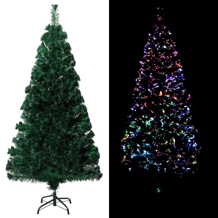 Pom de Crăciun artificial cu suport, verde, 150cm, fibră optică - WALTI WALTI