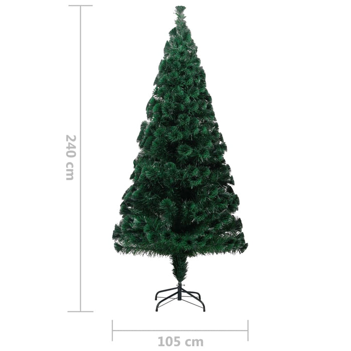 Pom de Crăciun artificial cu suport, verde, 240cm, fibră optică - WALTI WALTI