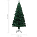 Pom de Crăciun artificial cu suport, verde, 240cm, fibră optică - WALTI WALTI