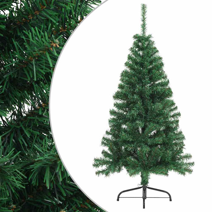 Jumătate pom Crăciun artificial cu suport, verde, 150 cm, PVC - WALTI WALTI