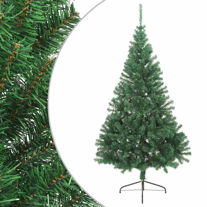 Jumătate pom Crăciun artificial cu suport, verde, 210 cm, PVC - WALTI WALTI