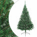 Jumătate pom Crăciun artificial cu suport, verde, 210 cm, PVC - WALTI WALTI