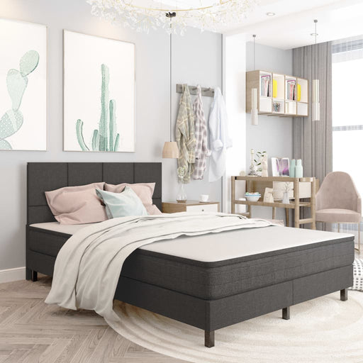 Pat continental, gri închis, 140x200 cm, material textil - WALTI WALTI