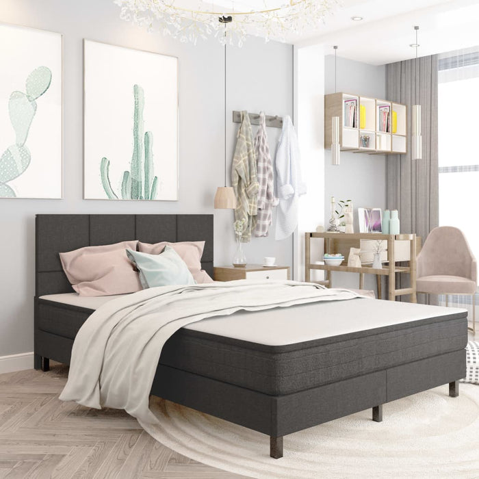Pat continental, gri închis, 140x200 cm, material textil - WALTI WALTI