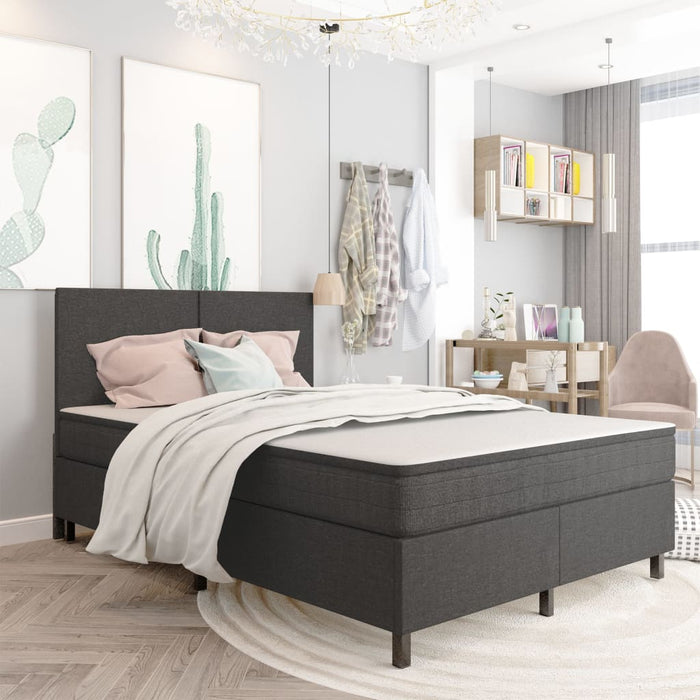 Pat continental, gri închis, 140x200 cm, material textil WALTI