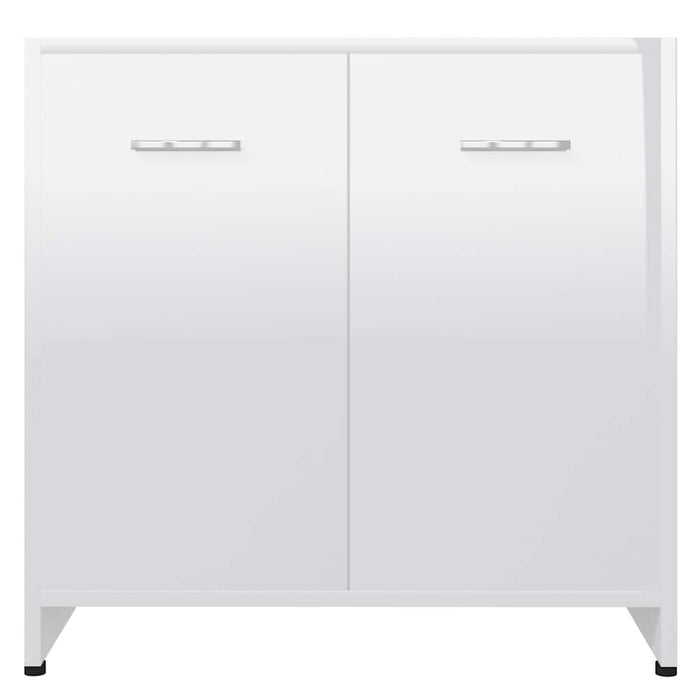 Dulap de baie, alb extralucios, 60x33x61 cm, lemn prelucrat WALTI