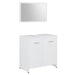 Set de mobilier de baie, alb, lemn prelucrat - WALTI WALTI
