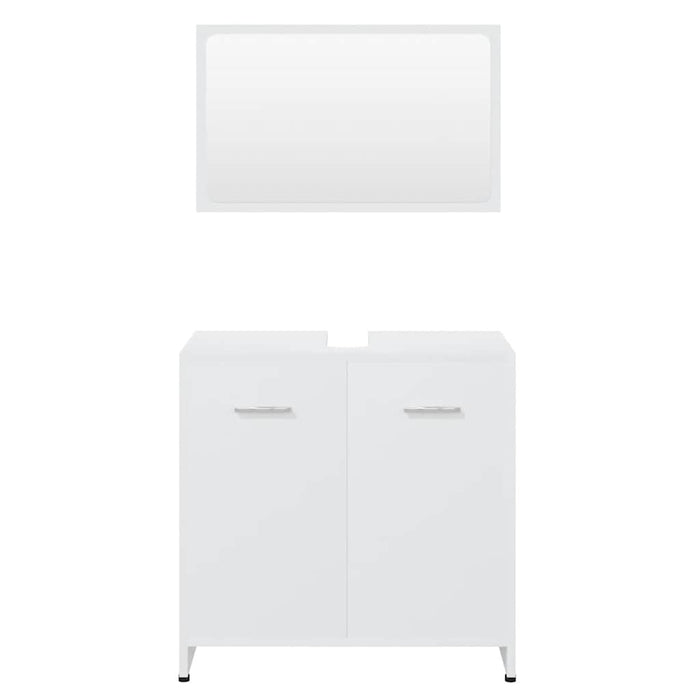 Set de mobilier de baie, alb, lemn prelucrat - WALTI WALTI