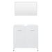 Set de mobilier de baie, alb, lemn prelucrat - WALTI WALTI