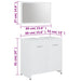 Set de mobilier de baie, alb, lemn prelucrat - WALTI WALTI
