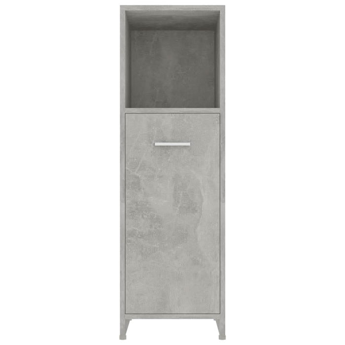 Dulap de baie, gri beton, 30 x 30 x 95 cm, lemn prelucrat - WALTI WALTI
