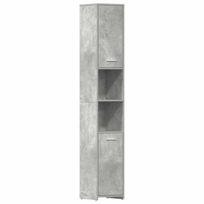Dulap de baie, gri beton, 30x30x183,5 cm, lemn prelucrat WALTI