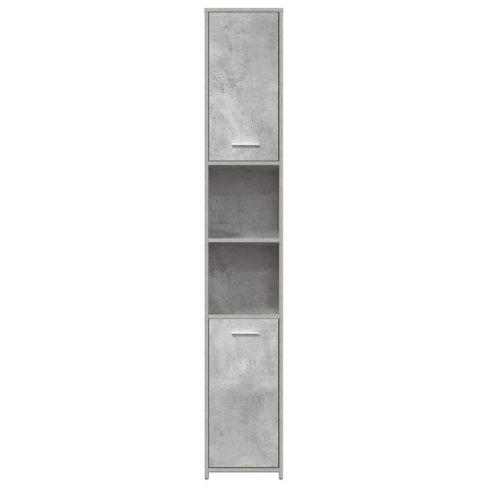 Dulap de baie, gri beton, 30x30x183,5 cm, lemn prelucrat WALTI