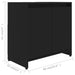 Dulap de baie, negru, 60x33x61 cm, lemn prelucrat - WALTI WALTI