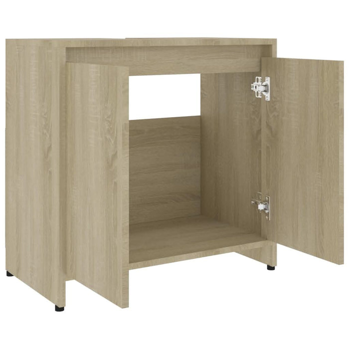 Dulap de baie, stejar Sonoma, 60x33x61 cm, lemn prelucrat - WALTI WALTI