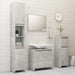 Dulap de baie, gri beton, 60x33x61 cm, lemn prelucrat - WALTI WALTI