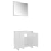 Set mobilier de baie, alb extralucios, lemn prelucrat - WALTI WALTI
