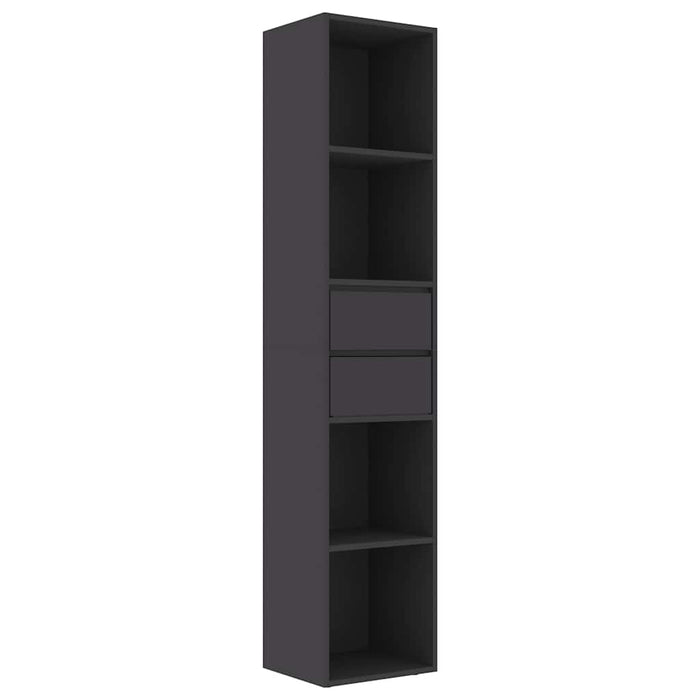 Bibliotecă, gri, 36 x 30 x 171 cm, lemn prelucrat WALTI