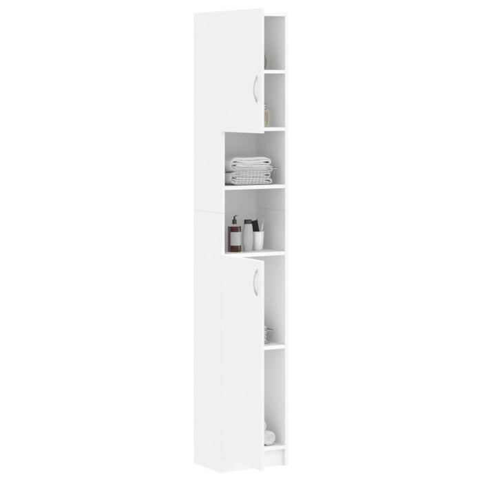 Dulap de baie, alb, 32x25,5x190 cm, lemn prelucrat - WALTI WALTI